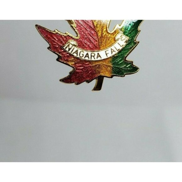 Niagara Falls G.M.B Leaf Pin - Collectible Souvenir Pin - Picture 8 of 9